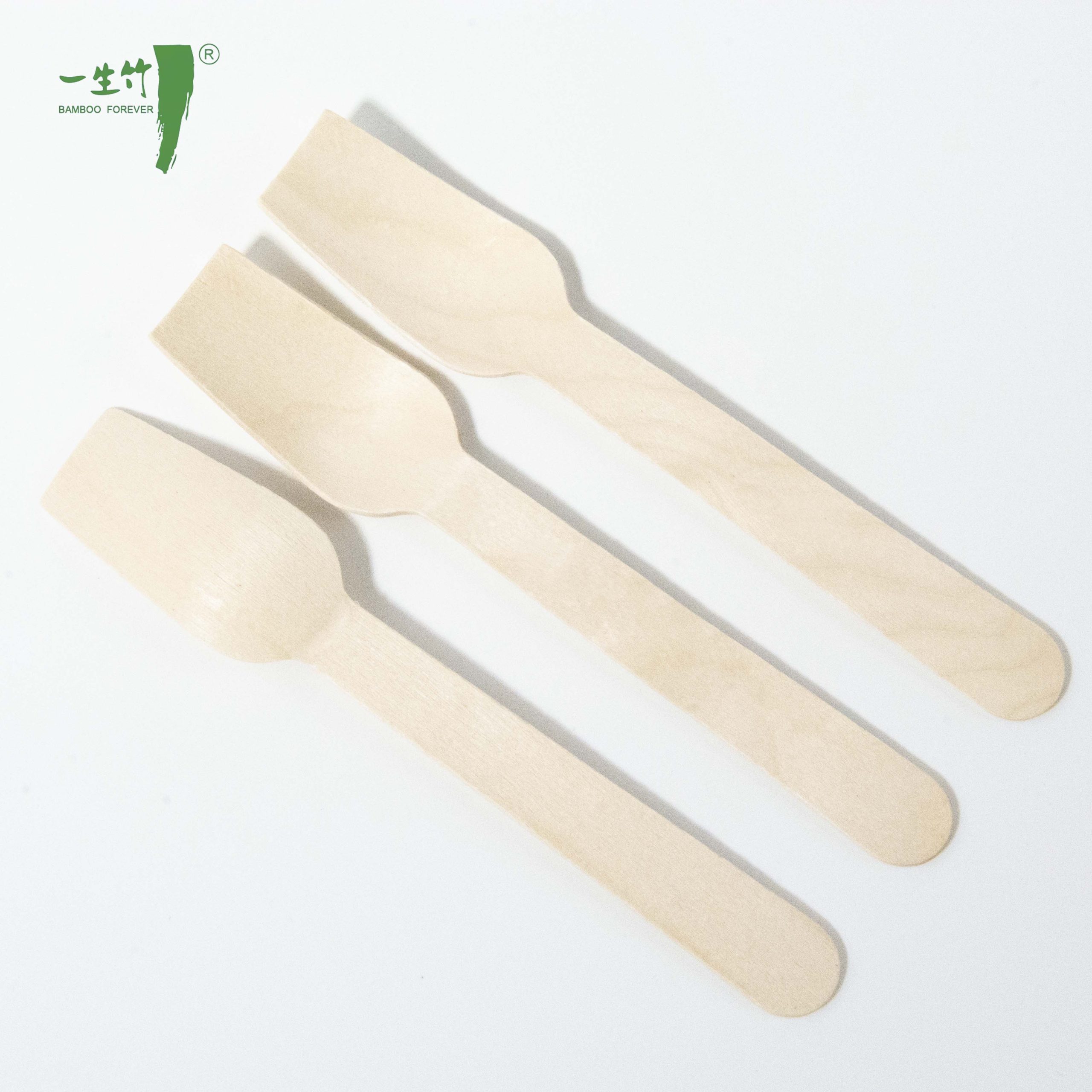 ملاعق خشبية تستخدم لمرة واحدة بجودة السوبر ماركت بالجملة للحفلات